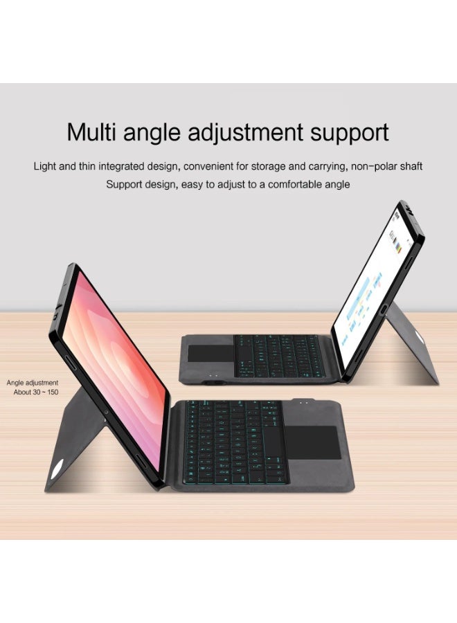 Backlit Keyboard Case Compatible with Samsung Galaxy Tab S11 11 Inch 2025 Tablet, with Integrated Bluetooth Touched Keyboard and Leather Protective Cover Case - Image 3