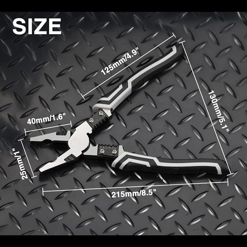 GAMAHA 5 in 1 Multipurpose Electrician PlierCutting Plier with Gripping Wrench Wire Cutter Crimping Tool Wire Stripper Fuction - Image 4