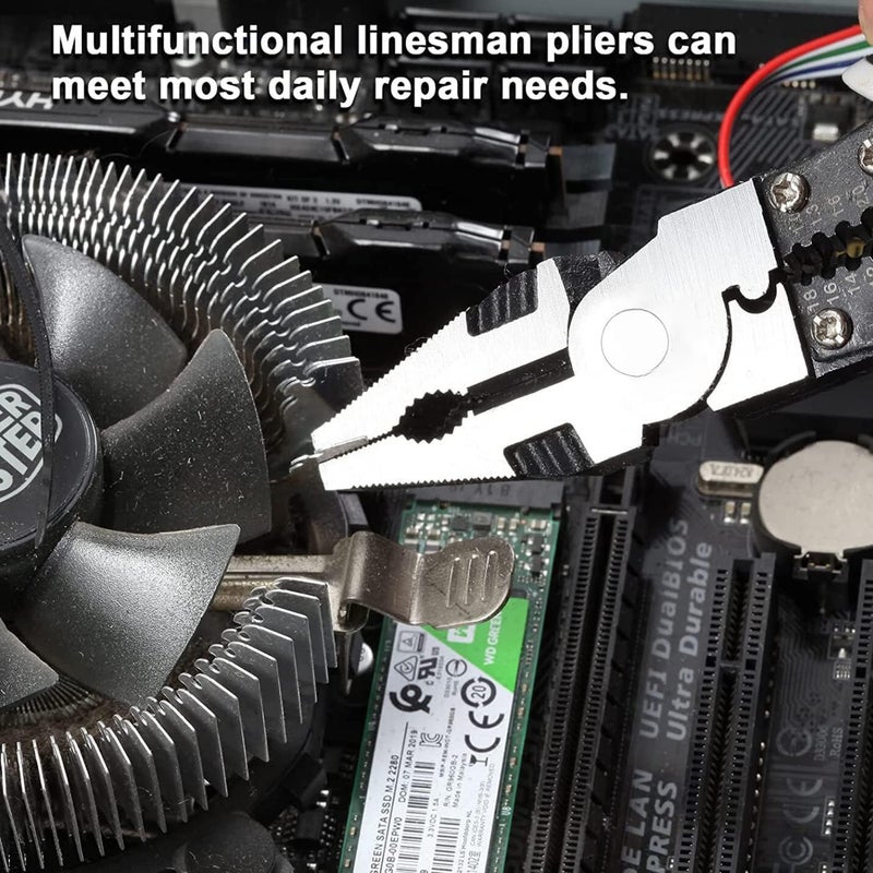 GAMAHA 5 in 1 Multipurpose Electrician PlierCutting Plier with Gripping Wrench Wire Cutter Crimping Tool Wire Stripper Fuction - Image 5