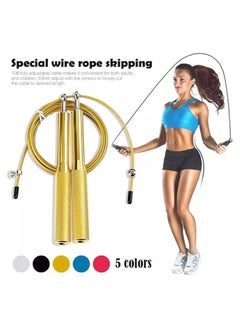 SportQ High Speed Jump Rope, Premium Quality Jump Rope with Adjustable Self-Locking and Anti-Slip Aluminum Handle, for Fitness, Workout, Boxing, Weight Loss  - Image 2
