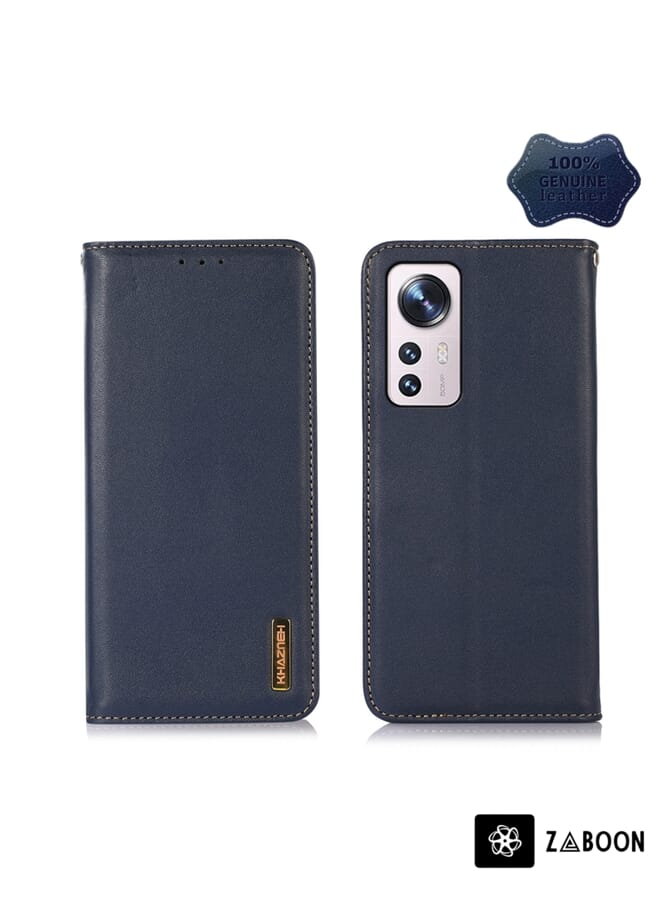 Zaboon Protective Case Cover For Xiaomi 12 Lite KHAZNEH Nappa Top Layer Cowhide Leather - Image 1