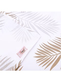 snooze Flat Bed Sheet set 3pcs, 220*235 cm+ Free 2 Pillowcases, Moca Tropical design  - Image 4