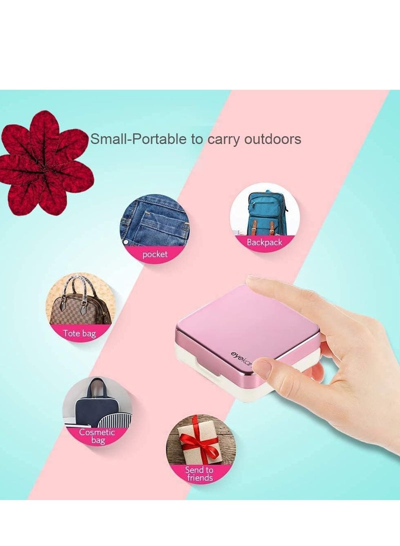 4pcs Travel Contact Lens Case Kit, Durable Portable Soft Lens Remover & Insertion Tool with Mirror, Ideal for Outdoor Daily Use - Image 5