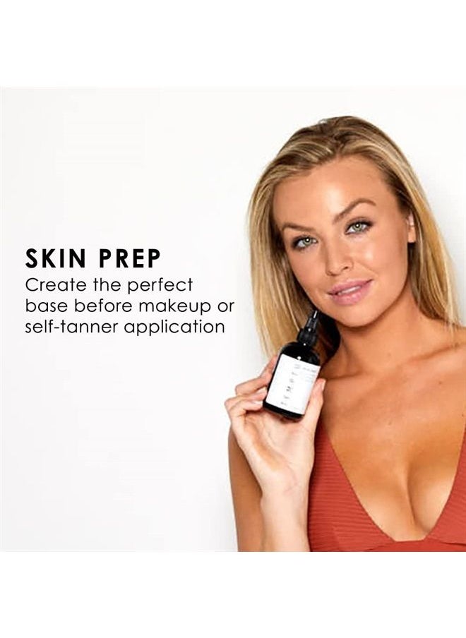 Temptu TEMPTU Skin Prep BHA Exfoliating Hydrating Toner, No Rinse Pre-Tan Exfoliator Spray for Face & Body, 5% Willow Bark Natural Facial Exfoliant for Men and Women to Airbrush or Apply with Cotton Pad 