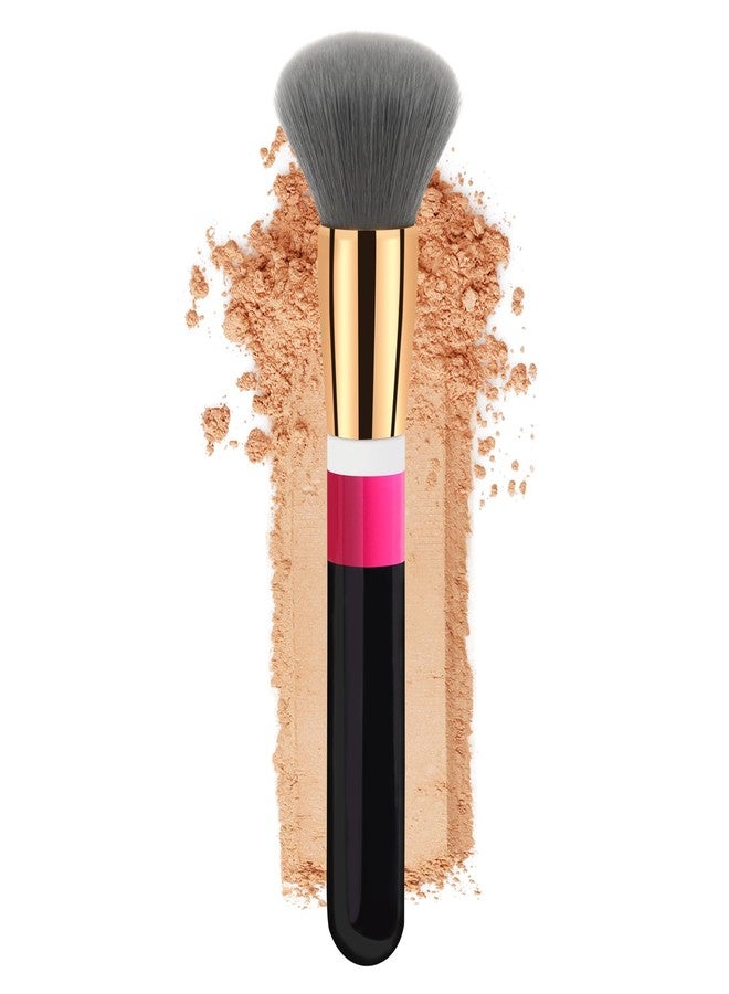 Banidy Foundation Brush Makeup Brushes Powder Flawless Powder Brush Highlighter Brush Blush Brush with Wooden Handle Aluminum Tube Perfect for Blending, Buffing Liquid, Powder, Foundation, Cream, Concealer - Image 1