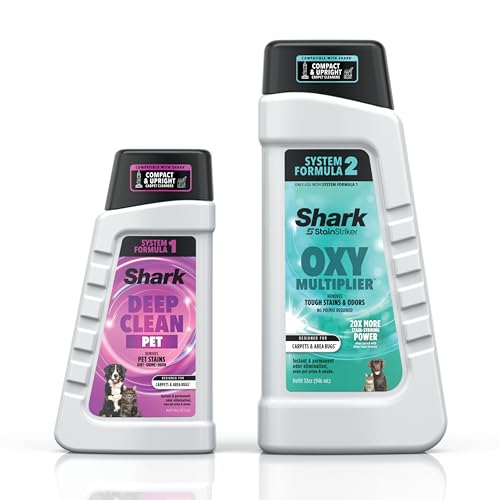 Shark StainStriker Pet Bundle for All StainStriker Portable Carpet Cleaners, Includes 32oz OXY Multiplier formula and 16oz Deep Clean Pet formula, PXCPBUNDLE - Image 1