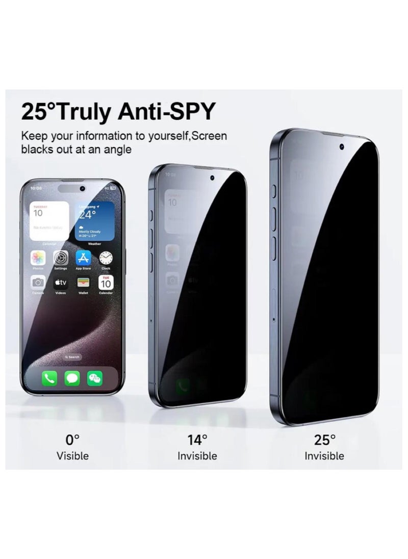 unbraded iPhone 15 Pro privacy screen protector  - Image 2