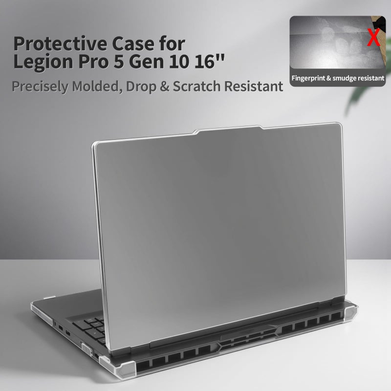 IMMOENUC Laptop Case Set for 2025 Legion Pro 5i/5 Gen 10 16" Scratch-Resistant & Drop-Resistant Hard Shell Frosted Transparentâ€‹ Protective Cover + Keyboard Cover - Image 4