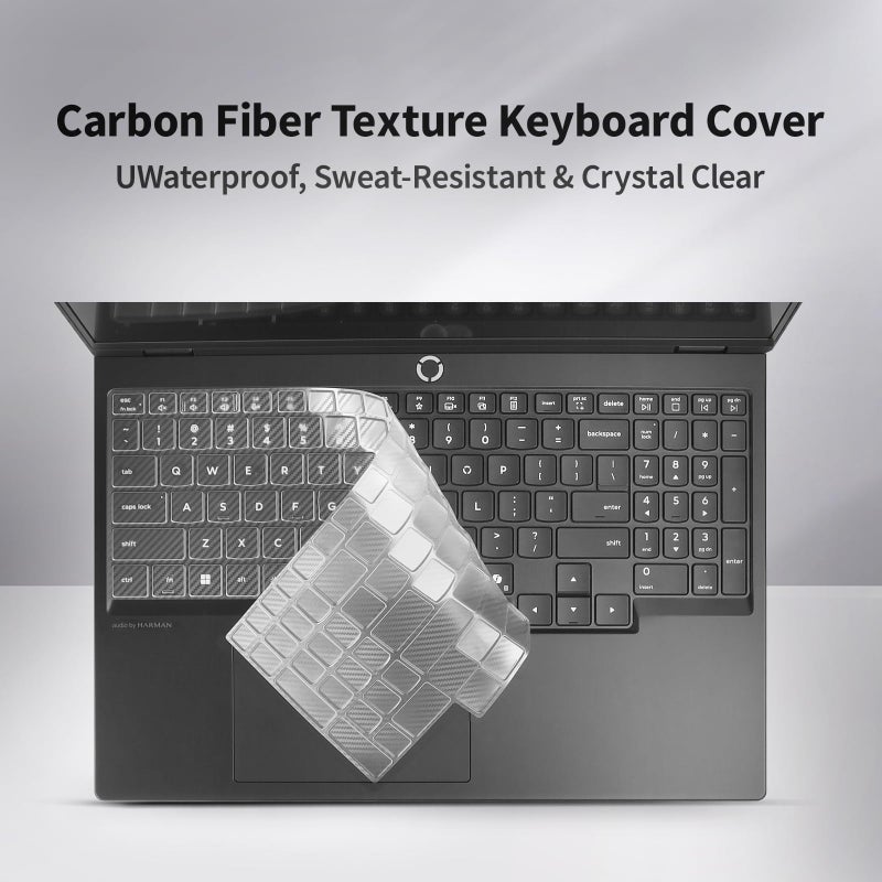 IMMOENUC Laptop Case Set for 2025 Legion Pro 5i/5 Gen 10 16" Scratch-Resistant & Drop-Resistant Hard Shell Frosted Transparentâ€‹ Protective Cover + Keyboard Cover - Image 3