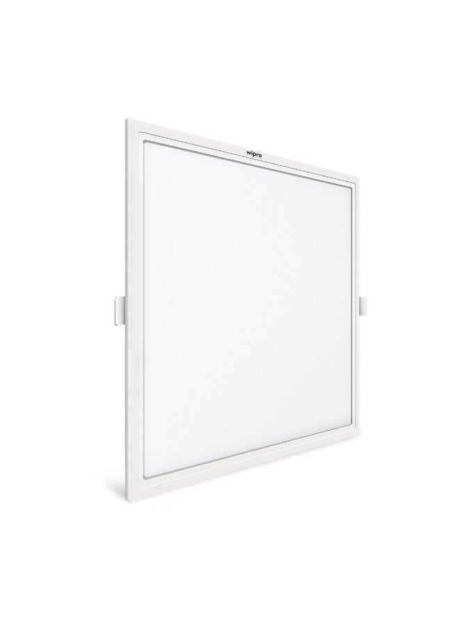 wipro Polycarbonate Garnet 20W Square Led Wave Infinity Panel|Neutral White Light (4000K)|Rimless with Ultra-Slim Design|Recessed Down Light for False Ceiling|Cutout-205X205Mm|Pack of 1 - Image 3