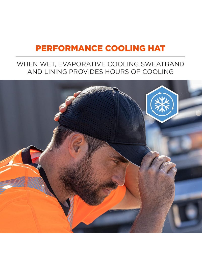 Ergodyne Ergodyne Standard Performance Cooling Baseball Hat Black  - Image 2