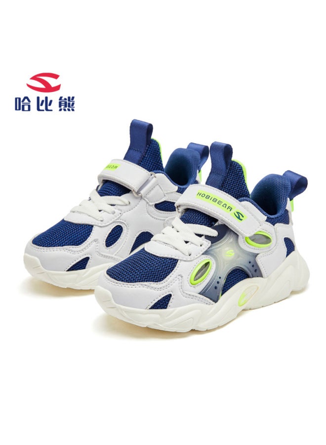 Habi Bear Spring And Autumn New Boys' Sneaker Velcro Girls' Wear-resistant Dirty-resistant Lightweight Single-layer Shoes Casual Shoes For Hair