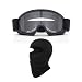 LJDJ Kids Dirt Bike Goggles ATV Motorcycle OffRoad Riding Motocross Glasses with Sun UV Protection Balaclava Full Face Cover BlackClear Lens - Image 2