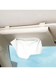 Kimaya Car Visor Tissue Holder, Dispenser Hanging Paper Towel Holder Case For Seat Back And Vehicle Side Door, Multi-Use Cover & Truck Decoration Beige  - Image 2