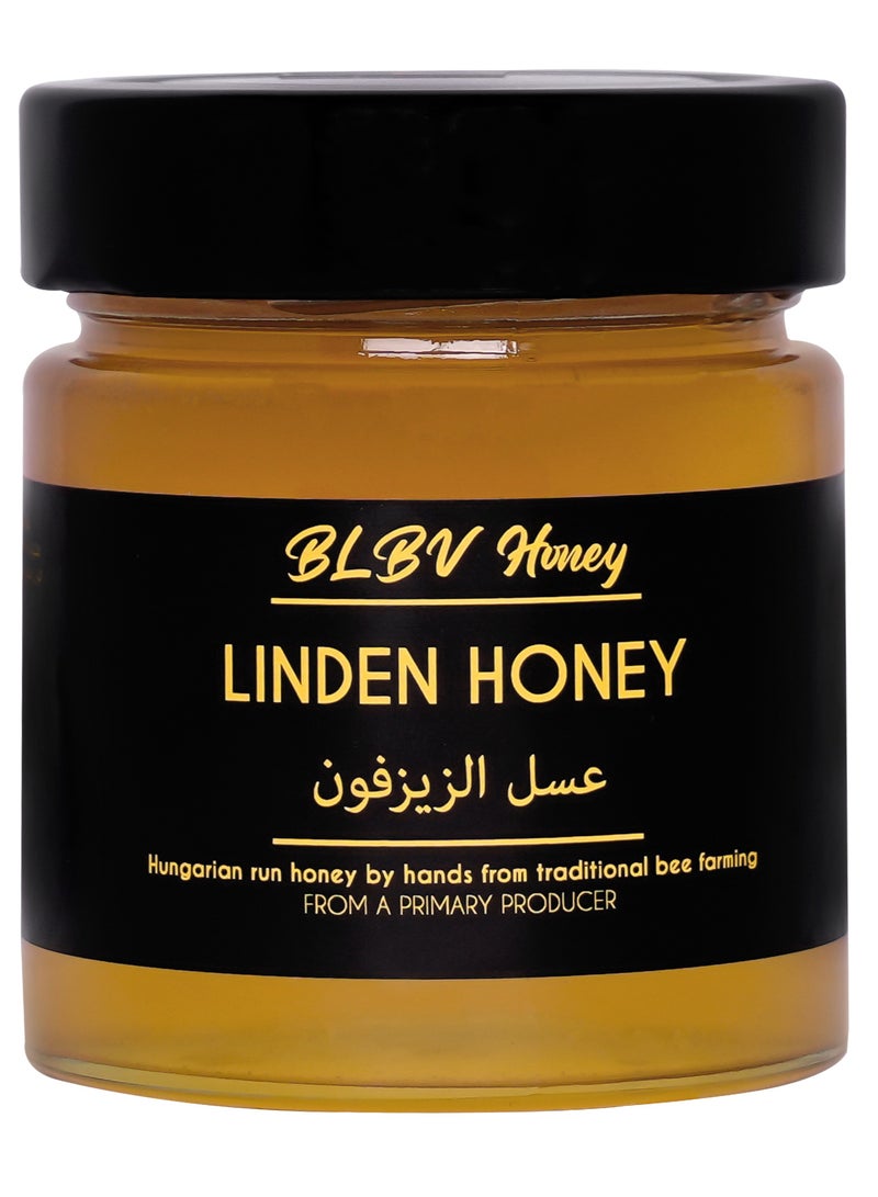 BLBV HONEY Linden Honey | 100% Pure, Raw & Premium Quality | Hungarian Natural Honey | 300g