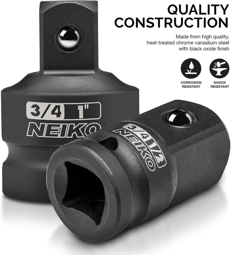 Neiko 30223A Impact Adapter And Reducer Set, 8 Piece Cr-V Sae - Image 2
