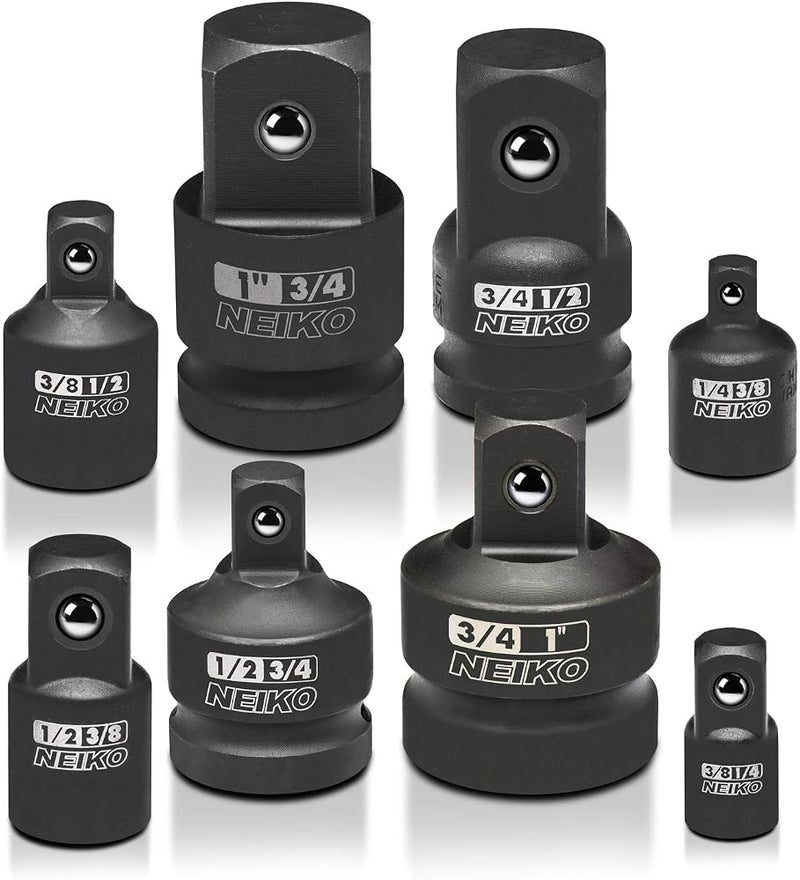 Neiko 30223A Impact Adapter And Reducer Set, 8 Piece Cr-V Sae - Image 1