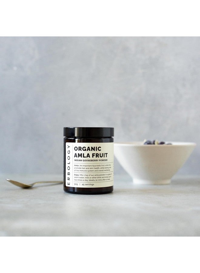 Erbology Organic Amla Powder 3.2 oz - 45 Servings - Indian Gooseberry - Skin and Hair Regeneration - Rich in Vitamin C - Sustainably Sourced Straight from Farm in India - Small Batch - GMO-Free - Image 3