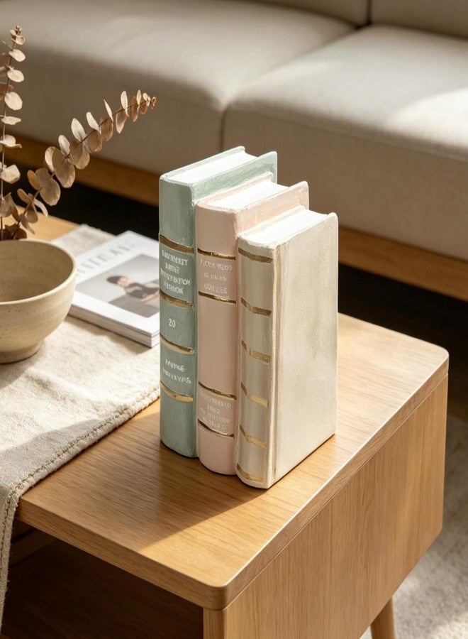DiliComing Decorative Books Coffee Table Books - Resin Fake Book Shelf Decor Home Decor Bookends Decorative Faux Book for Living Room Bedroom Bookshelf Office Gift 5.5 x 4.5 x 7.5 Inch DiliComing - Image 1