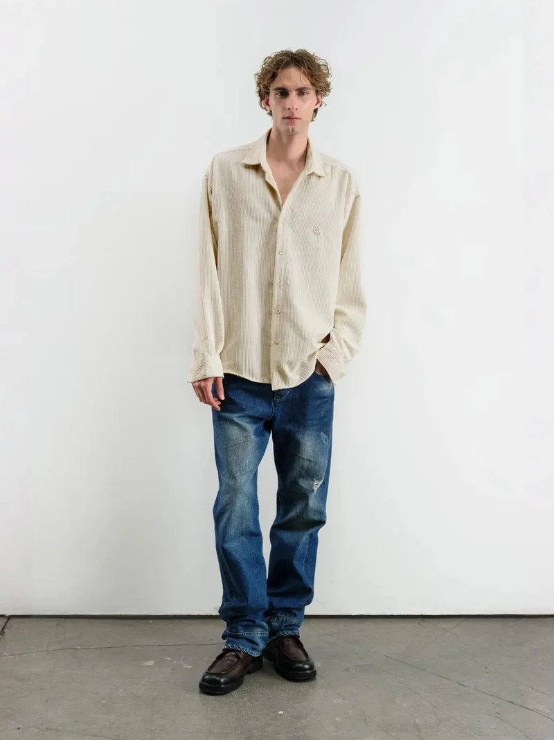 جيستو GIESTO Oversized Velvet Shirt