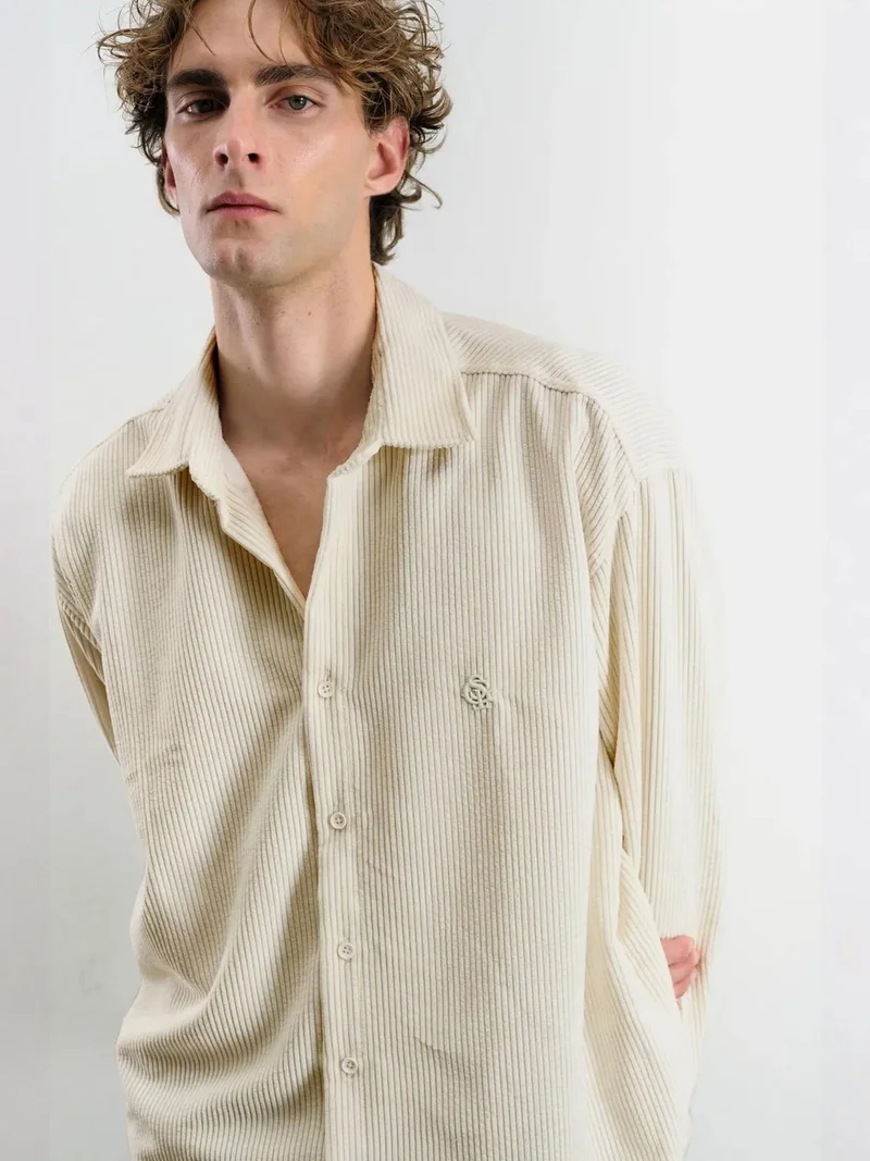 جيستو GIESTO Oversized Velvet Shirt