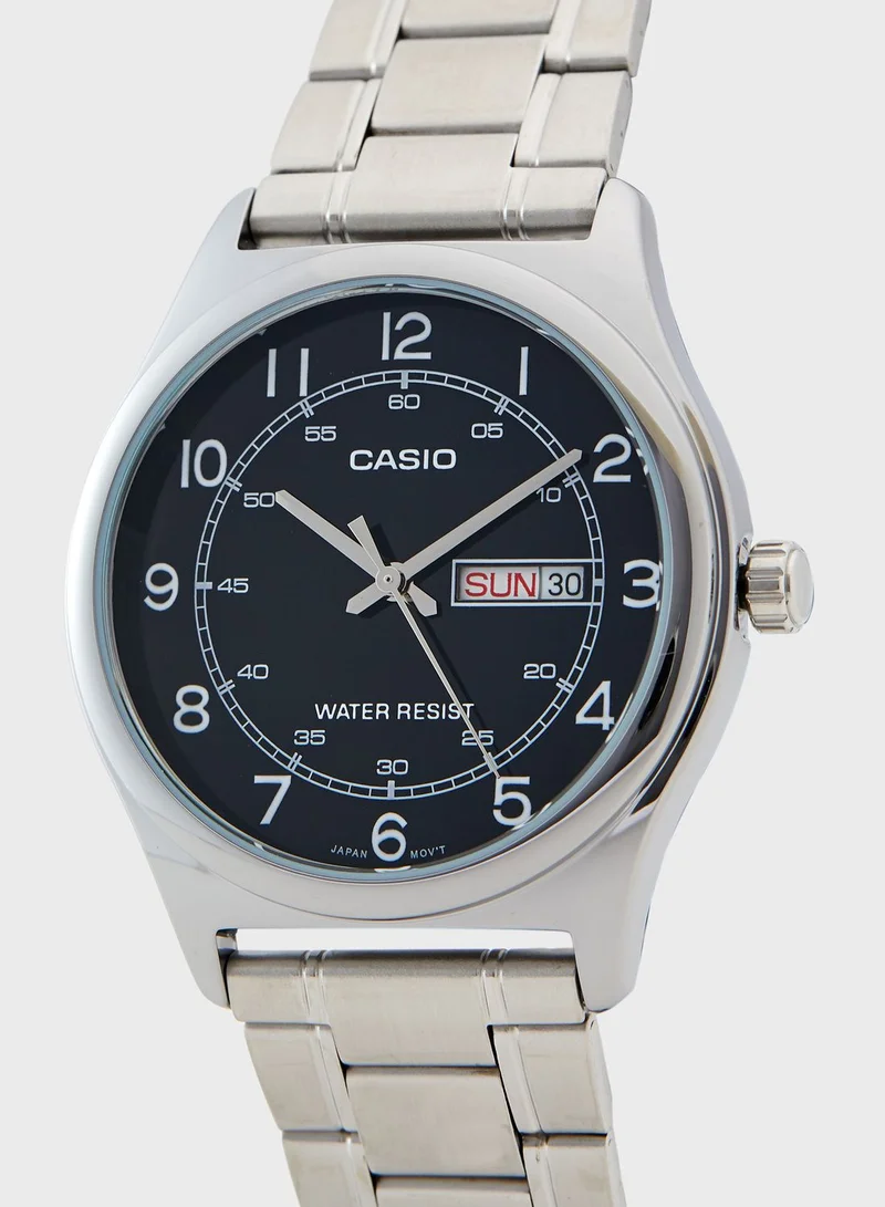 CASIO Classic Steel Strap Analog Watch