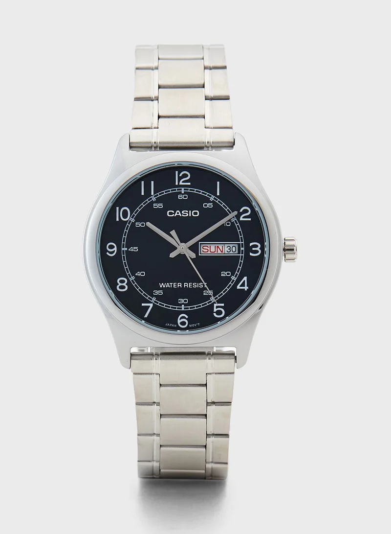 CASIO Classic Steel Strap Analog Watch