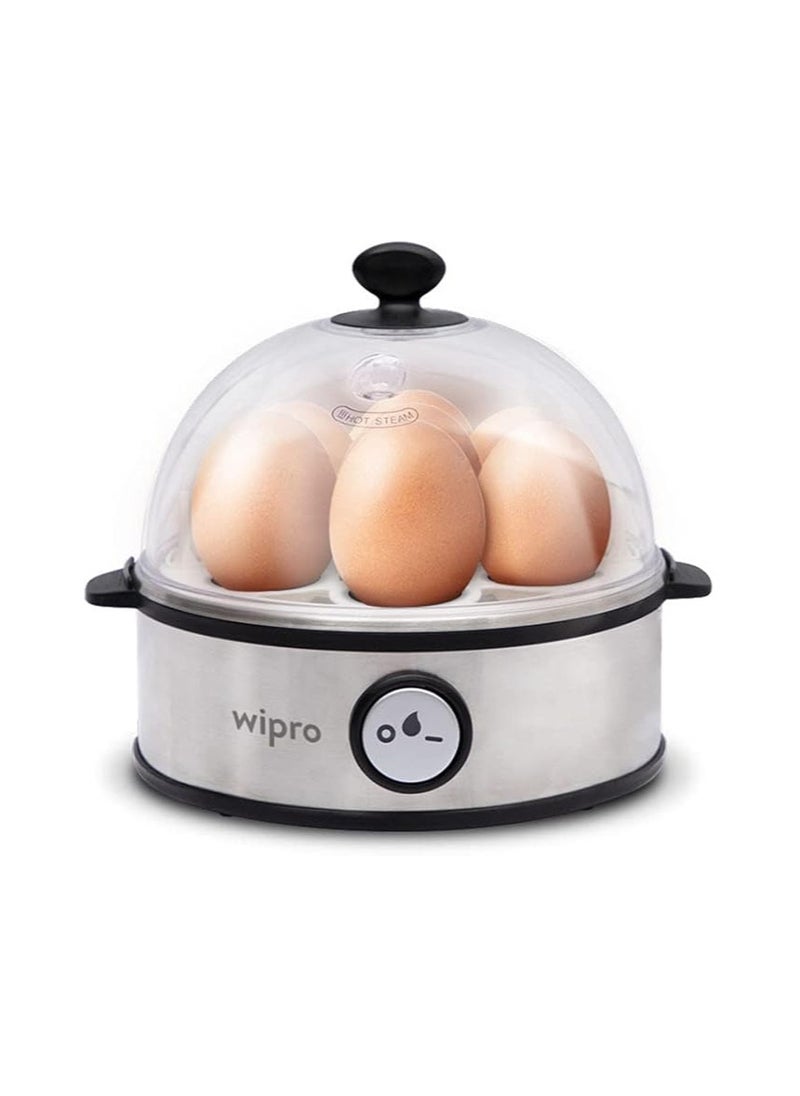 ويبرو غلاية بيض كهربائية Wipro Vesta، 360 واط، 3 أوضاع غلي، هيكل من الفولاذ المقاوم للصدأ ولوحة تسخين، تغلي ما يصل إلى 7 بيضات في المرة الواحدة، إيقاف التشغيل التلقائي، أبيض، قياسي (VB021070)  - Image 1
