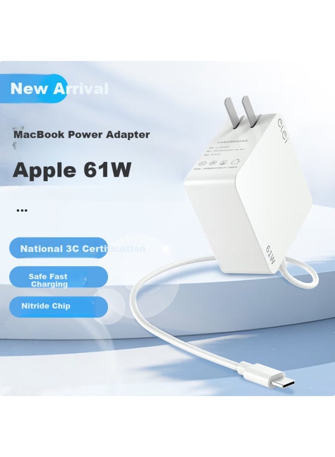 Elei Apple A2337 Macbook Air/mac/pro Laptop Charger Power Adapter Fast Charging Type-c 61w 20.3v 3.0a - Image 1