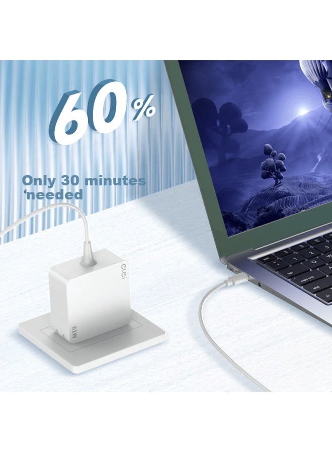Elei Apple A2337 Macbook Air/mac/pro Laptop Charger Power Adapter Fast Charging Type-c 61w 20.3v 3.0a - Image 5