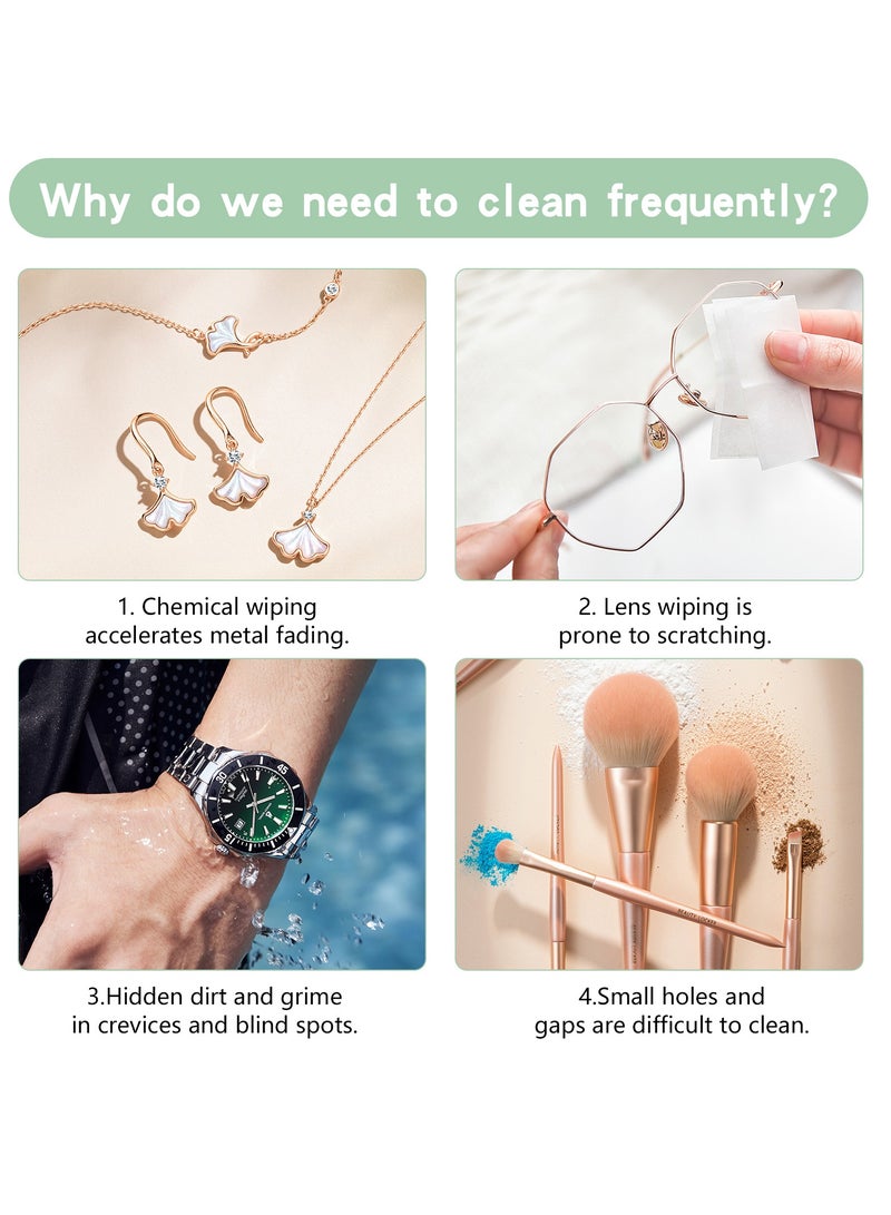 Generic 500 ml Ultrasonic Cleaner, 45 kHz Ultrasonic Cleaning Device Glasses, Professional Ultrasonic Cleaning Device with 3 Time Modes for Cleaning Glasses, Jewellery, Watches, Dentures, Coins  - Image 5