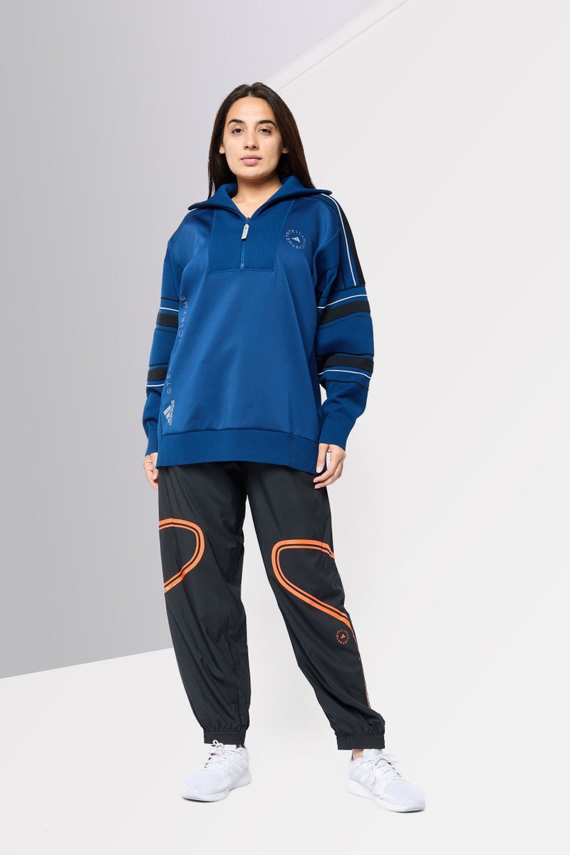Adidas Adidas by Stella McCartney Women Sportswear Fit Long Sleeves Outdoor Sweatshirt, Navy  - Image 2