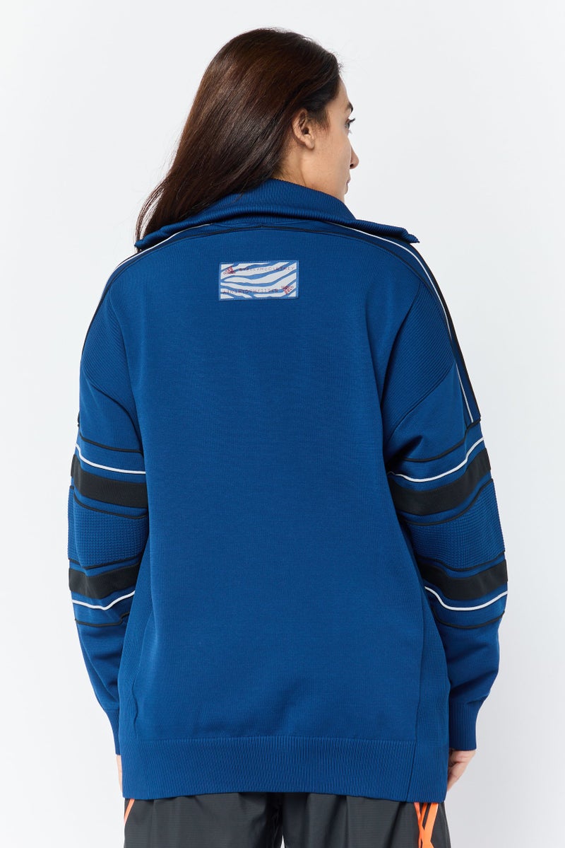Adidas Adidas by Stella McCartney Women Sportswear Fit Long Sleeves Outdoor Sweatshirt, Navy  - Image 4