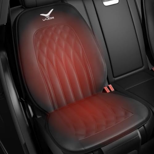 Laxon Air Massage Vehicle Seat | Car Seat Cover, Leather Cushions for Driving, Slim Comfy Design (Black) - Image 3