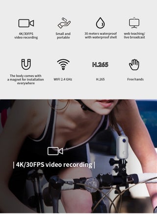 SJCAM C100+ 4K/30FPS Action Camera – 30M Waterproof, WiFi, 12 megapixels, 2.5H Recording Perfect for TikTok, Vlogging & Sports - view 2