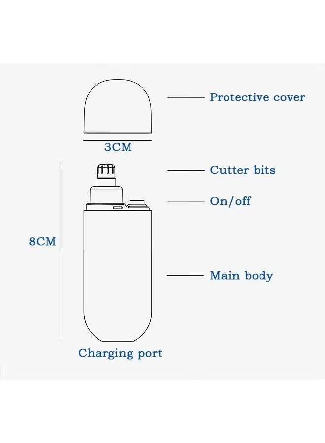 إيزي لايف آلة قص شعر الأنف المحمولة، أداة أنيقة لإزالة شعر الأنف والأذن للرجال والنساء، أداة تجميل مدمجة لقص الشعر بدون ألم - Image 2