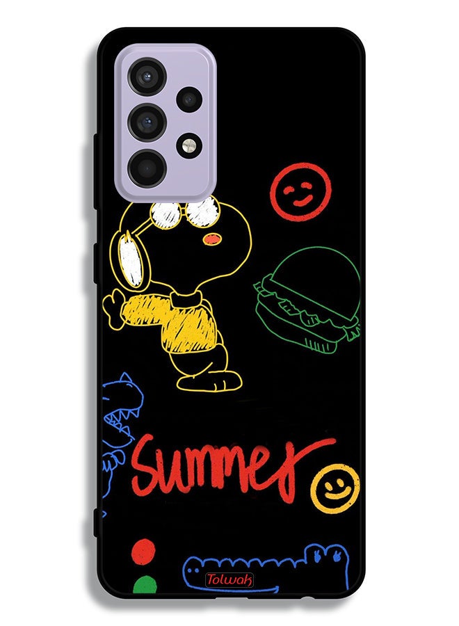 Tolwak Samsung Galaxy A52 5G Protective Case Cover Summer Sticker - Image 1