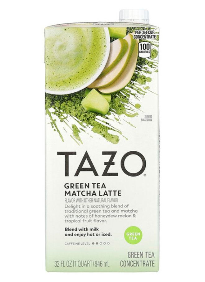 TAZO - Green Tea Matcha Latte Green Tea Concentrate 32 fl oz (946 ml) - Image 1