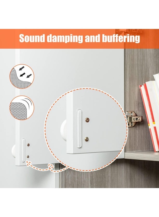 4 Sheets 40Pcs Clear Self Adhesive Cabinet Door Bumper Strips, Silicone Anti Slip Buffer Pads for Sound Dampening, Anti-Collision Furniture Protector - Image 3