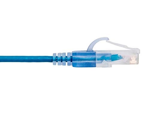 Monoprice SlimRun Cat6A Ethernet Patch Cable - Network Internet Cord - RJ45, Stranded, UTP, Pure Bare Copper Wire, 30AWG, 2 Feet, 10-color, 10-Pack - Image 4