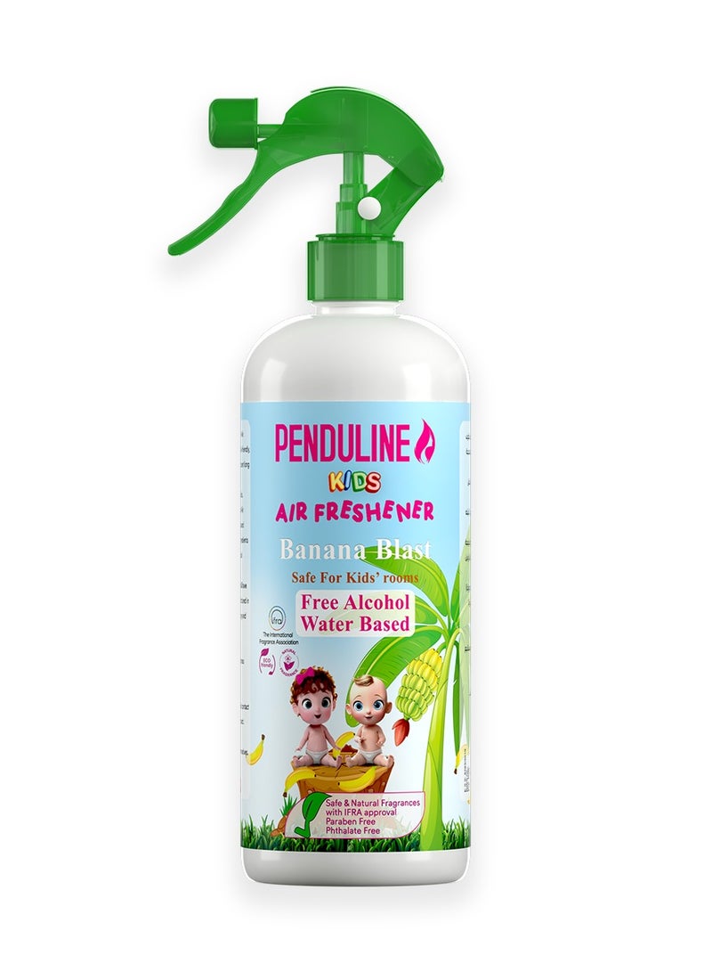 PENDULINE Penduline Kids Air Freshener Banana Blast 400 ml |Free Alchole | IFRA Certificate | Safe for All kids | Water Based