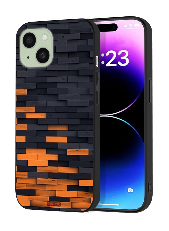 Tolwak Apple iPhone 15 Protective Case Cover Wooden Wall - Image 1