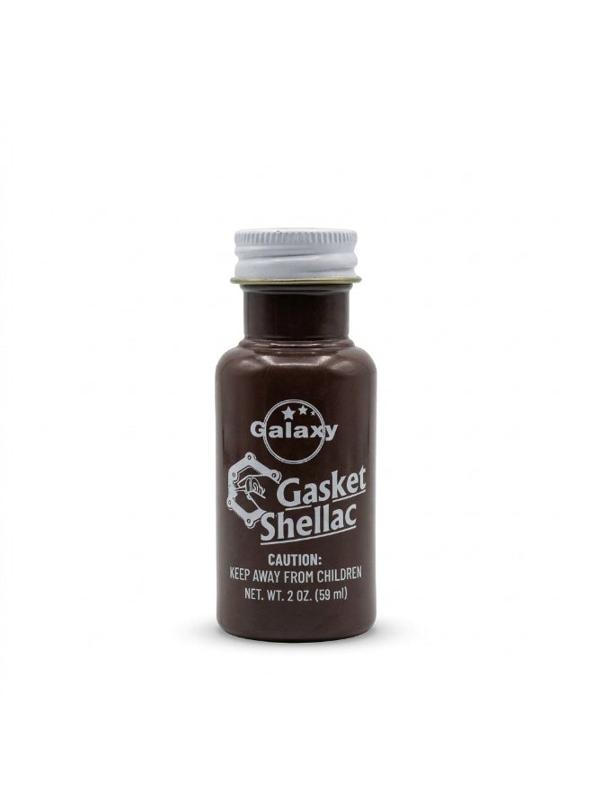 Galaxy Gasket Shellac 2 oz (59ml) - Professional Grade Gasket Sealer for Automotive Engine Repairs, High-Temperature Resistant Shellac Compound, Fast-Drying Gasket Adhesive for Cars, Trucks & Motorcycles - Image 1