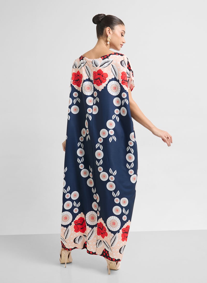 Khizana Printed Night Kaftan  - Image 2