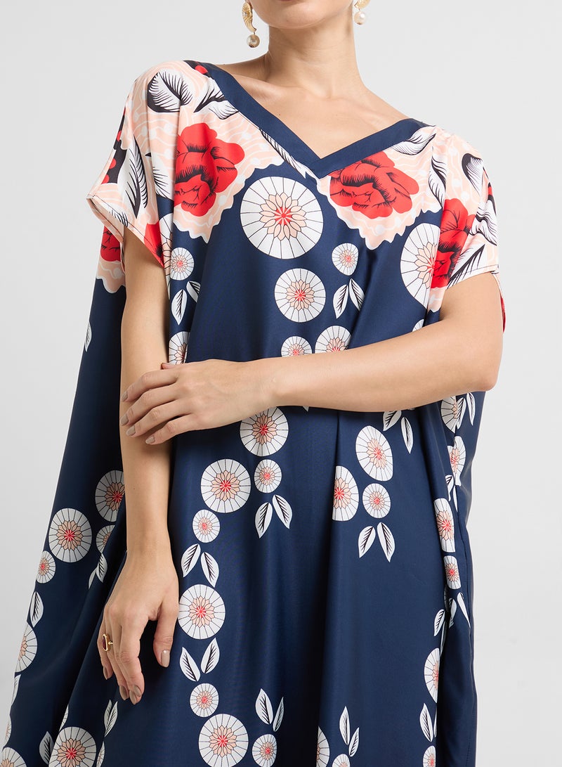 Khizana Printed Night Kaftan  - Image 3