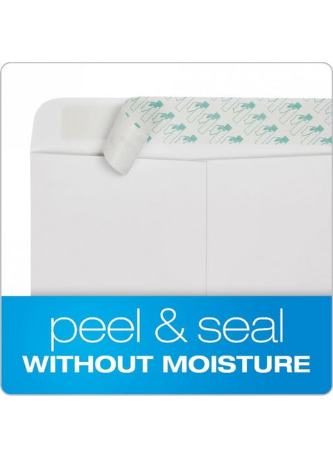 Quality Park 9" x 12" Self-Sealing Catalog Envelopes, for Mailing, Organizing and Storage, White Wove, Heavy 28-lb Paper, 100 Per Box (QUA44582)