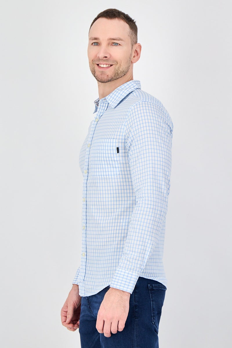 DOCKERS Men Slim Fit Checkered Long Sleeve Casual Shirt, Multicolor - Image 2