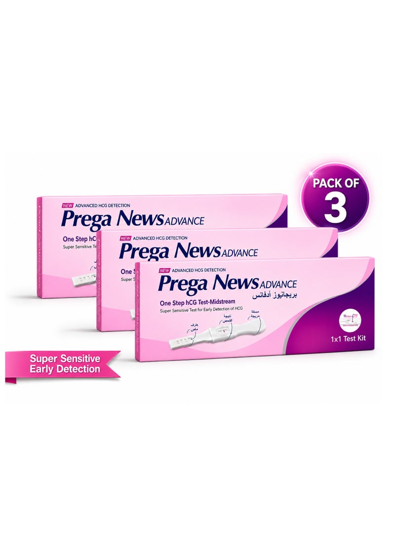 Mankind Prega News Advance Rapid Test Device Pack of 3 | Easy Self Check | Accurate Results in 3 Minutes Bundle - Image 1