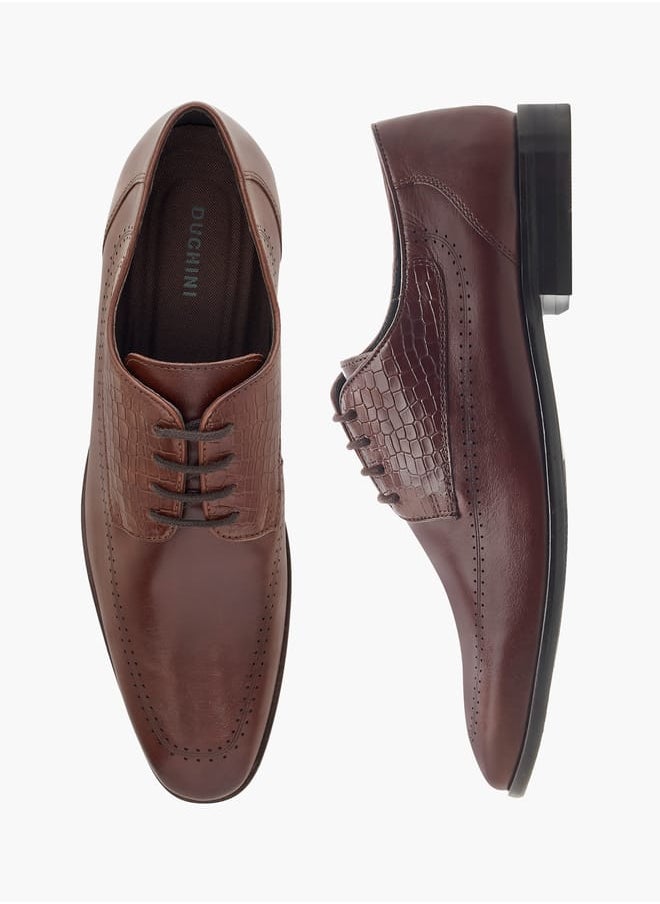 DUCHINI - Men's Lace-Up Derby Shoes - Image 1