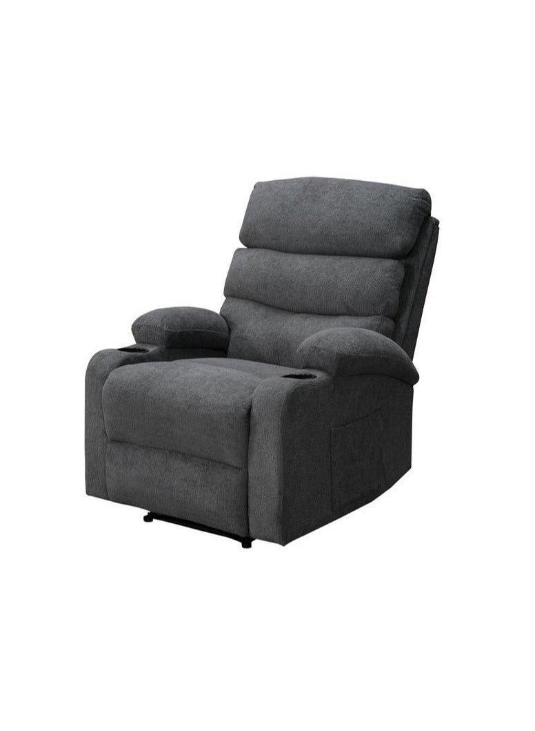 NZONE STORE Comfortable recliner chair with footrest Grey- comfortable and convenient - Image 3